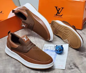 Luxury Original Designer Louis Vuitton Men's Loafers Corporate Shoes