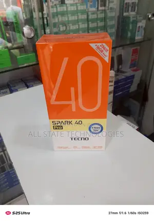 New Tecno Spark 40 Pro 256 GB Black