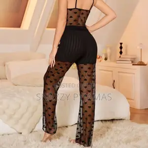 Mesh Lace Loungewear Set