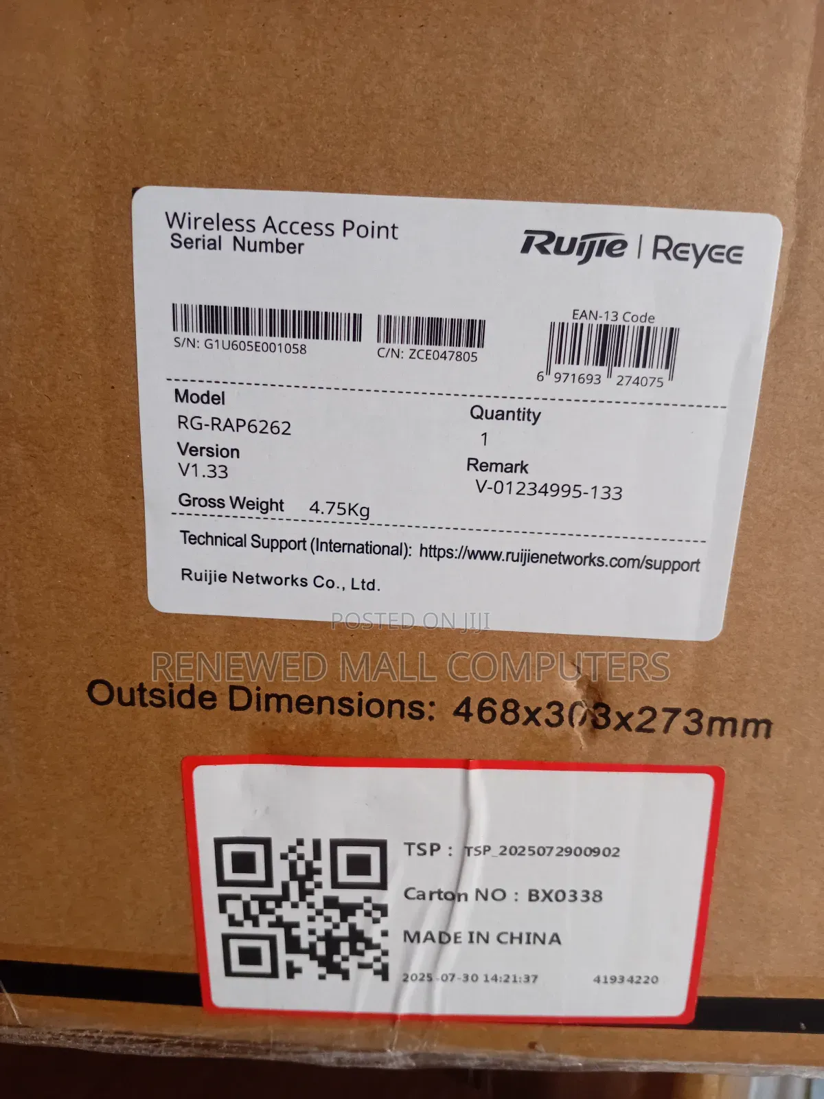 Ruijie Gr-Rap6262 Ax3000