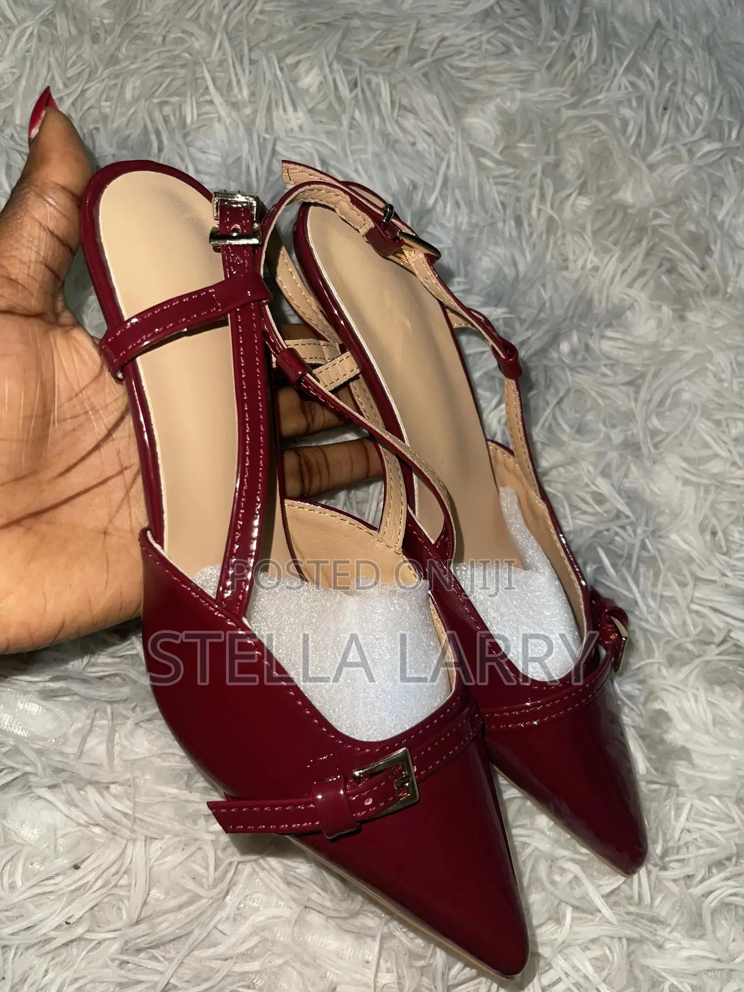 Burgundy Pointed Heel