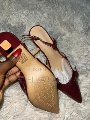 Burgundy Pointed Heel