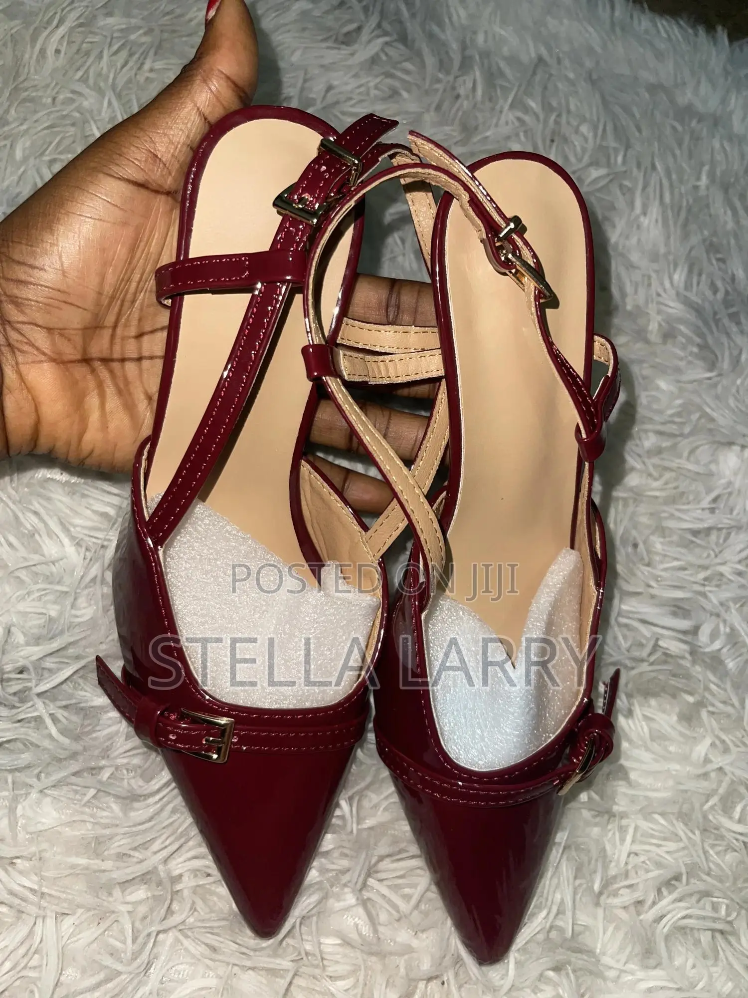 Burgundy Pointed Heel