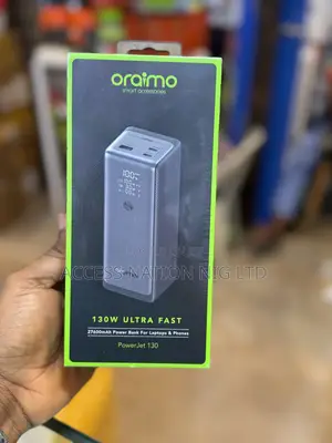 Oraimo Powerjet 130w Ultra Fast Powerbank For Laptop And Phones