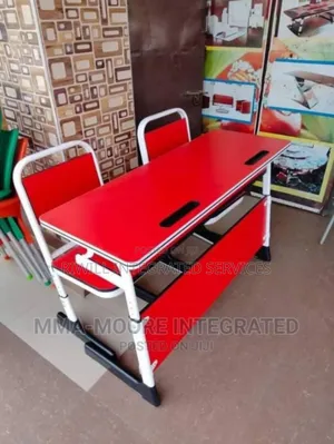 Student Double Deck Chair and Table