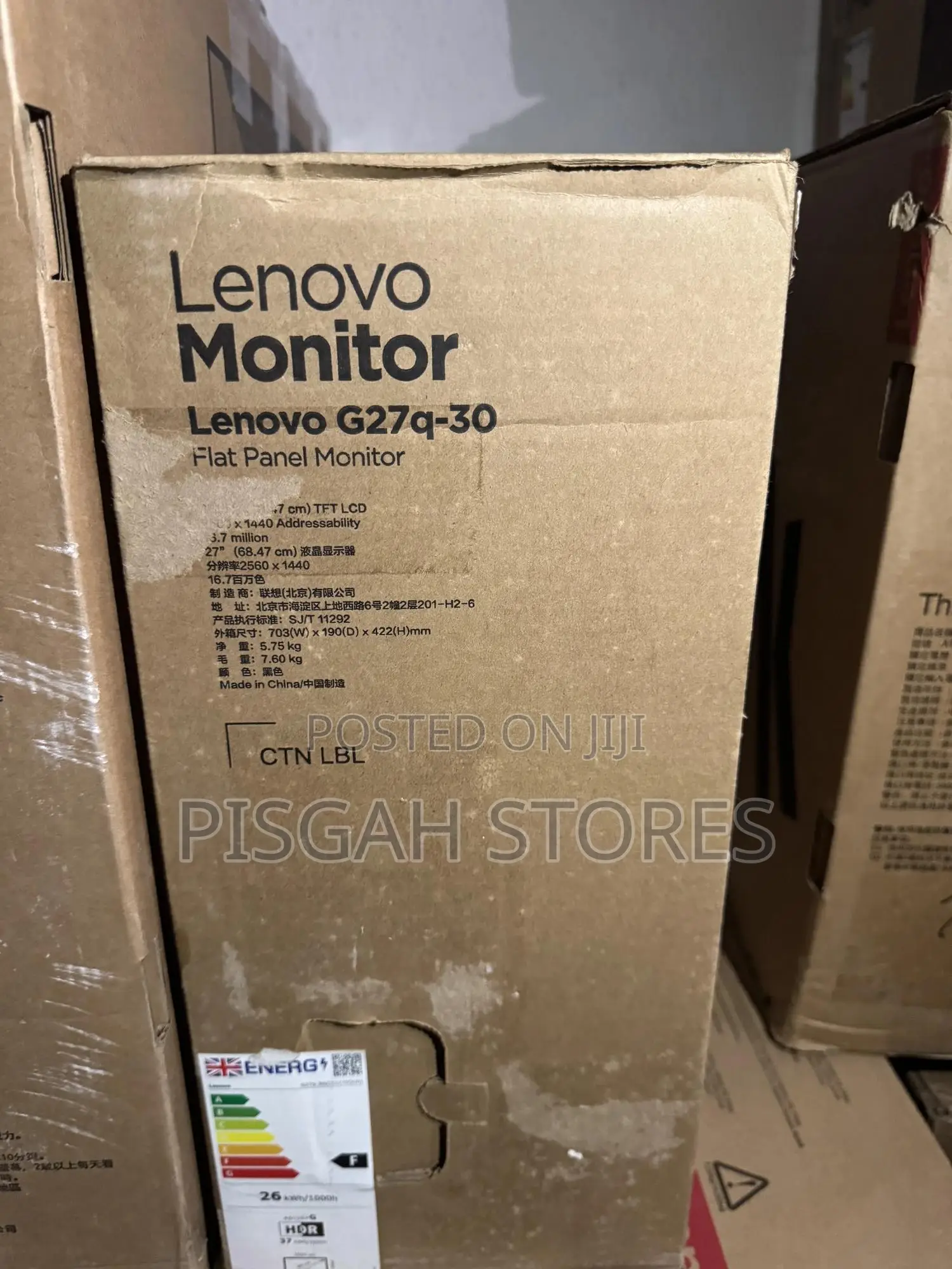 Lenovo G27q-30 Flat Panel Monitor