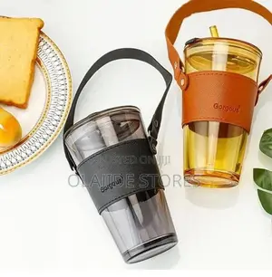 Glass Straw Cup