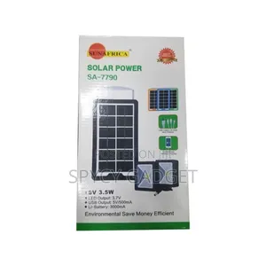 Solar Smartphone Charger With 2 Bulbs