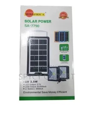 Solar Smartphone Charger With 2 Bulbs