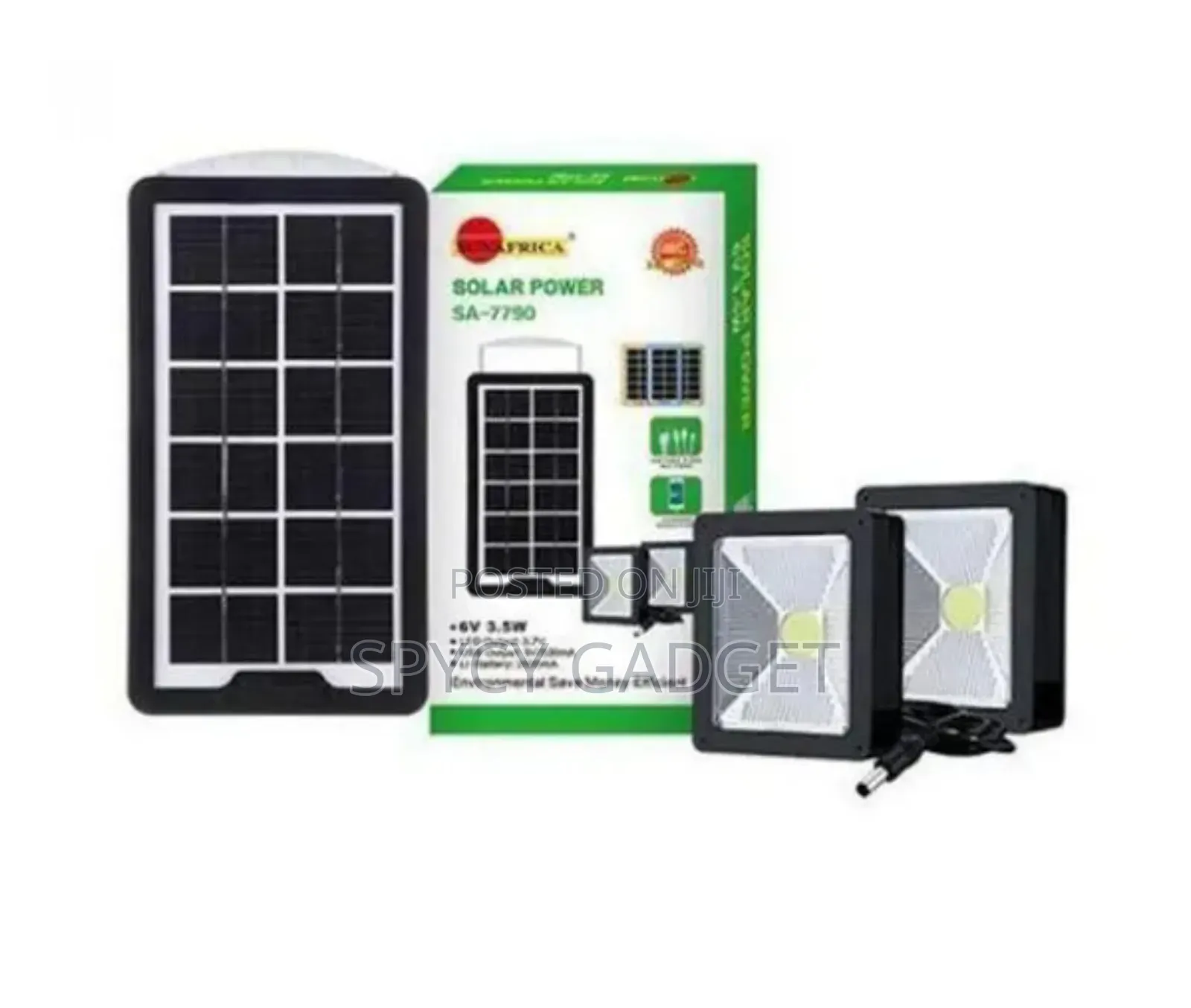 Solar Smartphone Charger With 2 Bulbs
