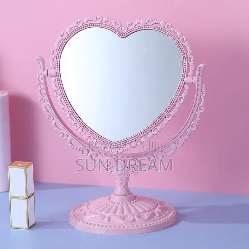 Pink White Mirror Table Decoration Table Mirror