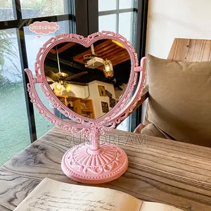 Pink White Mirror Table Decoration Table Mirror