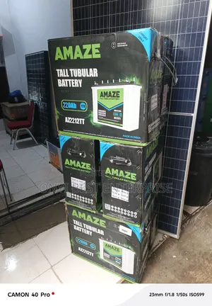 Amaze Tubular Battery 12v-220ahms