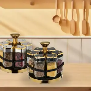 6 Pieces Rotating Spice Rack