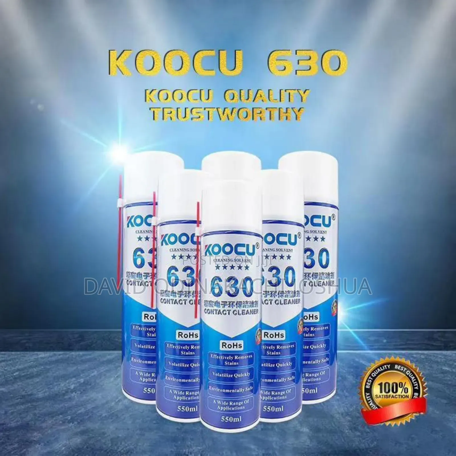 Koocu Contact Cleaner 630 Cleaning Solvent Spray Remove