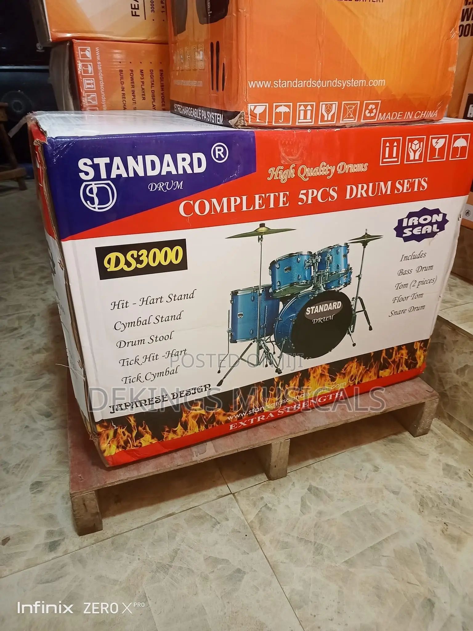 Standard-japan Ds3000 5 Peice Pro Drum Set