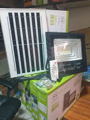 500w Solar Floodlight With Panel and Remote