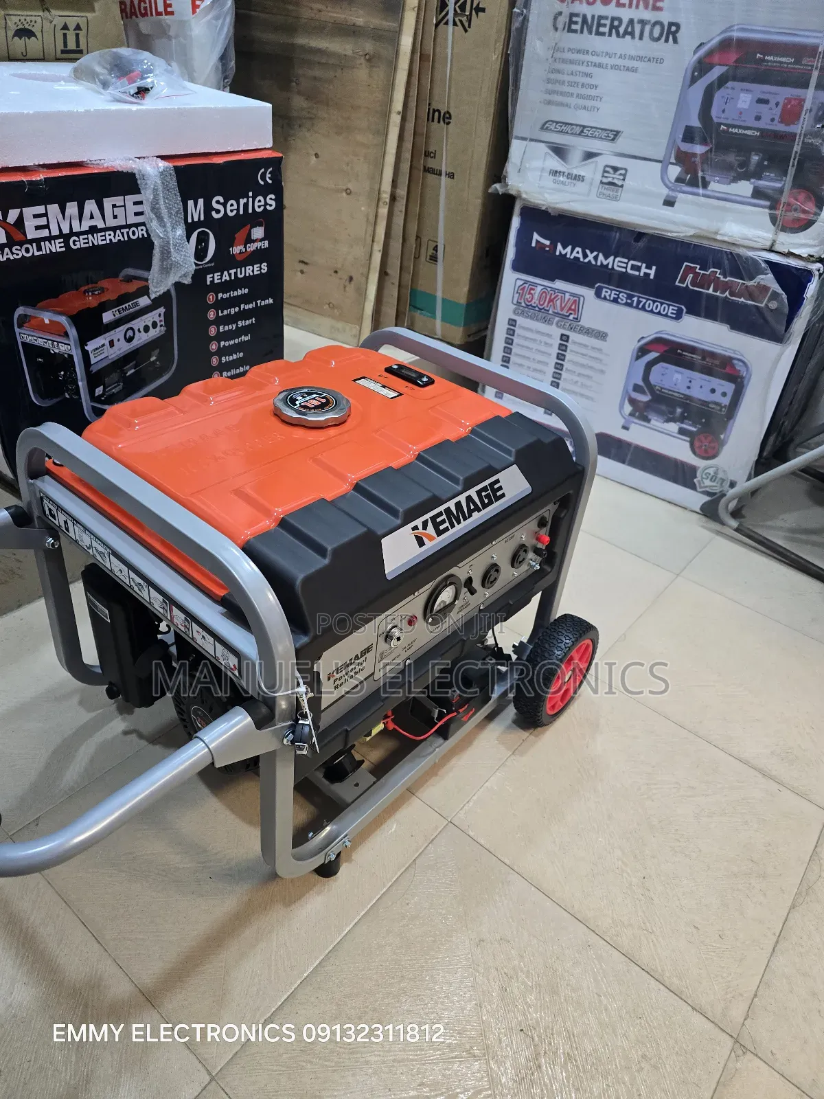 Quality Kemage Remote Control Petrol Generator 4.5kva Copper Coil