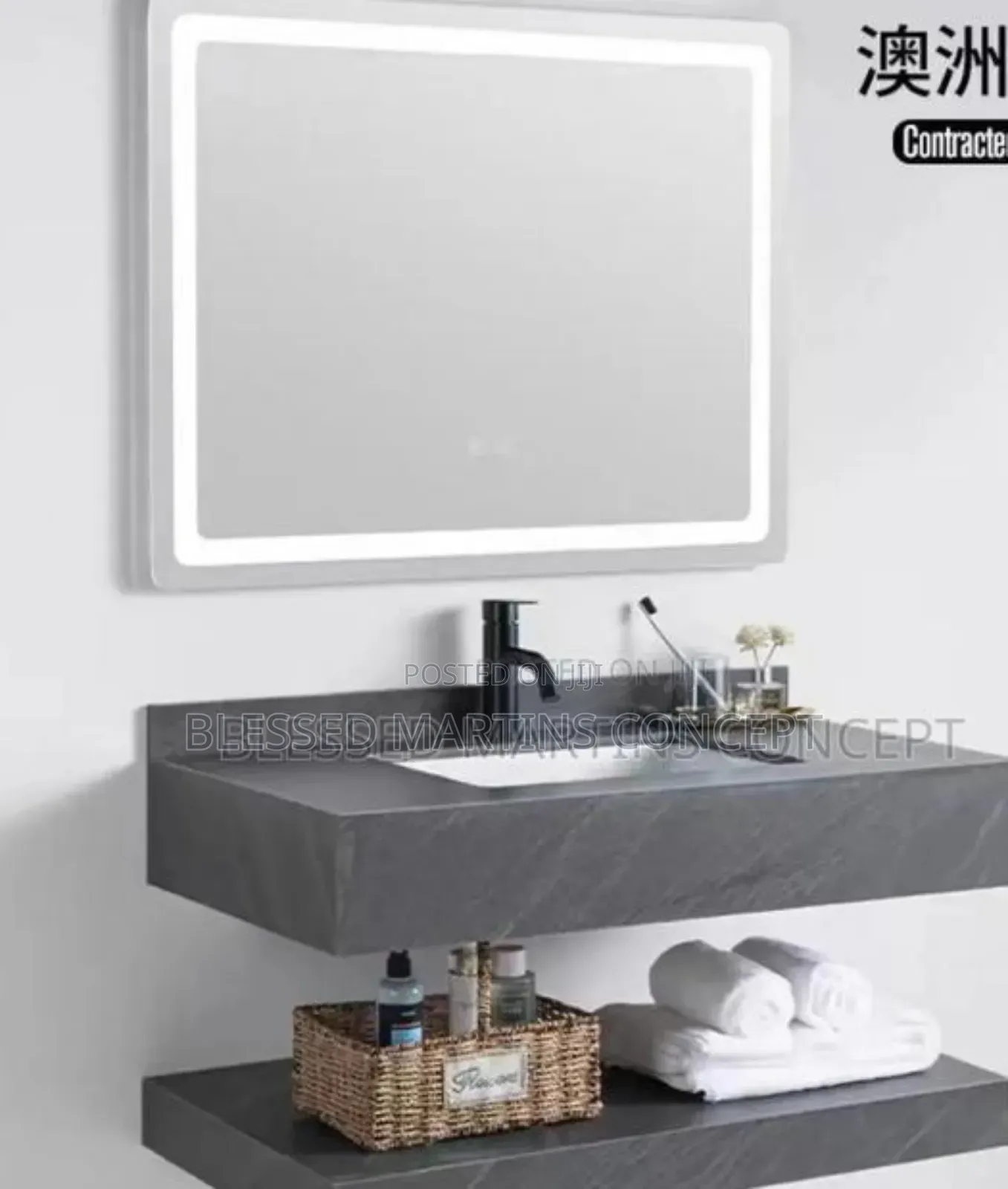 Cabinet Basin With Mirror