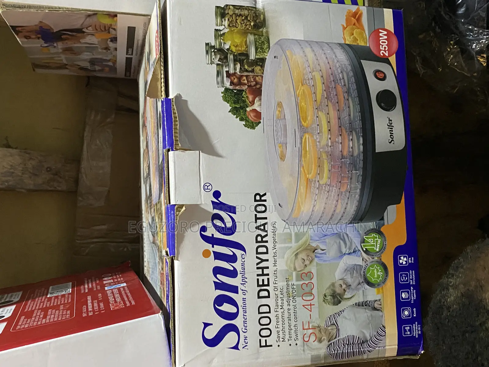 Sonifer Smart 5 Tray Food Dehydrator-250w