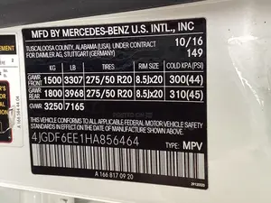 Mercedes-Benz GLS-Class GLS450 4Matic 2017 White