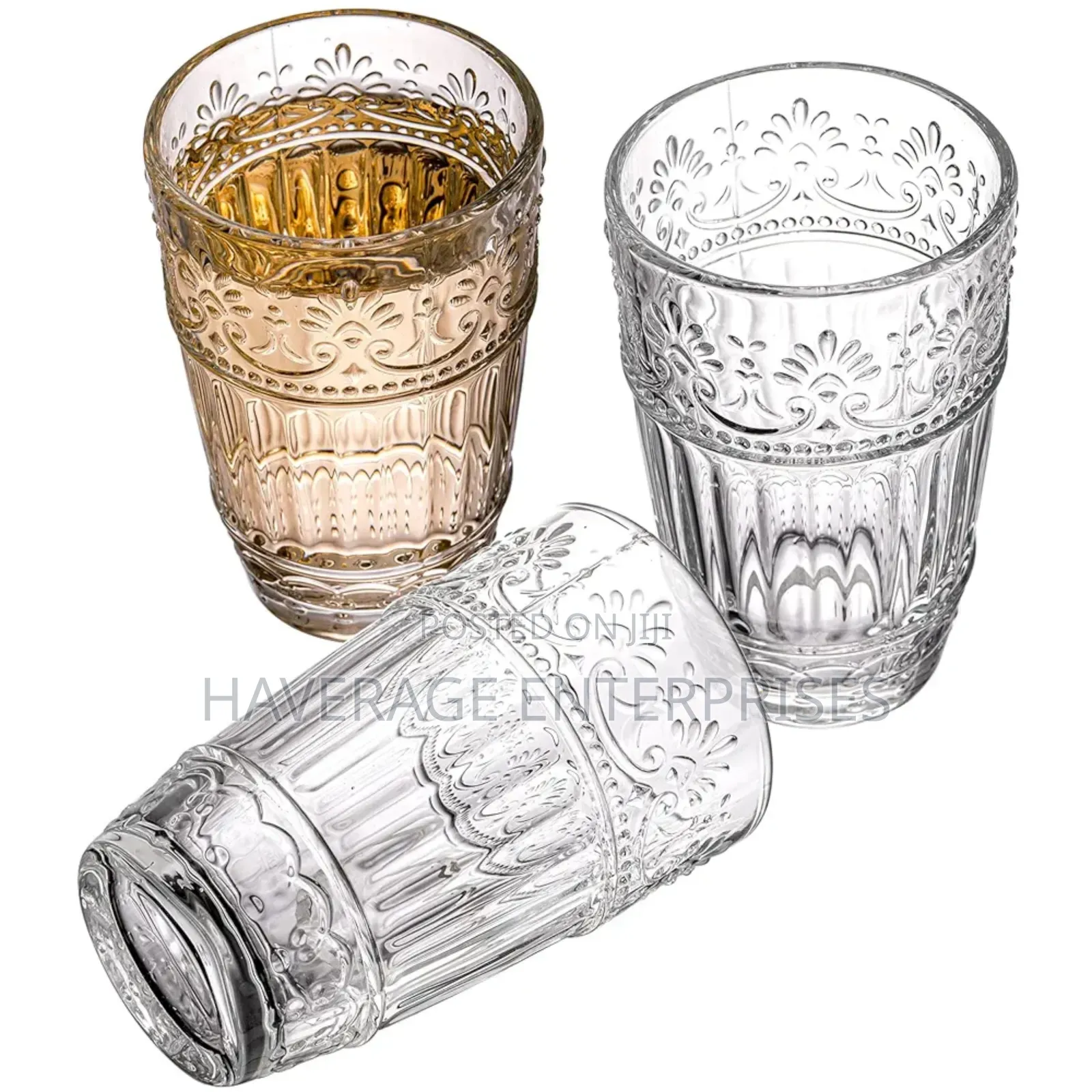 Drinking Acrylic Classy Vintage Iced Cup 40pces