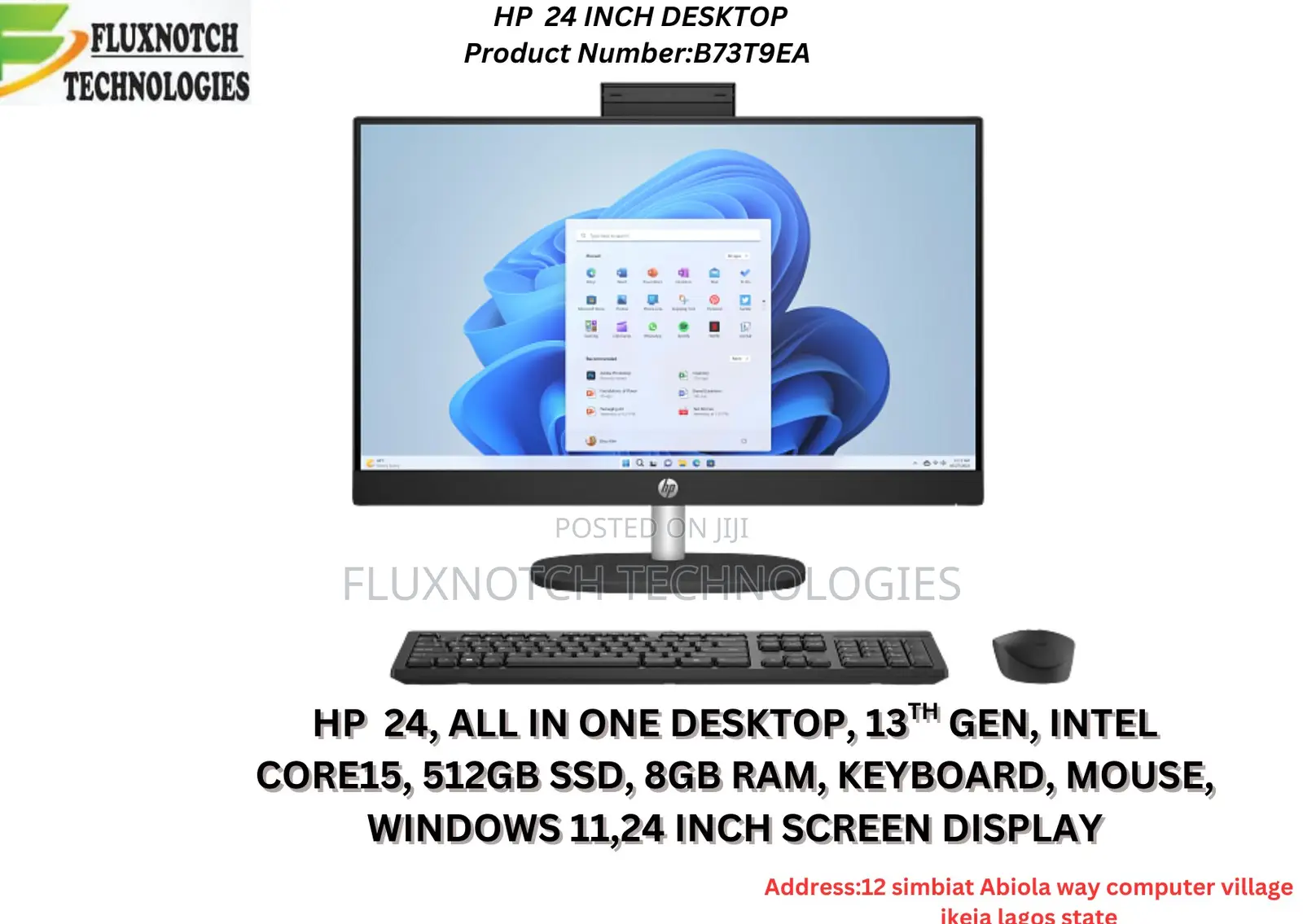 New Desktop Computer HP 8GB Intel Core i5 SSD 512GB