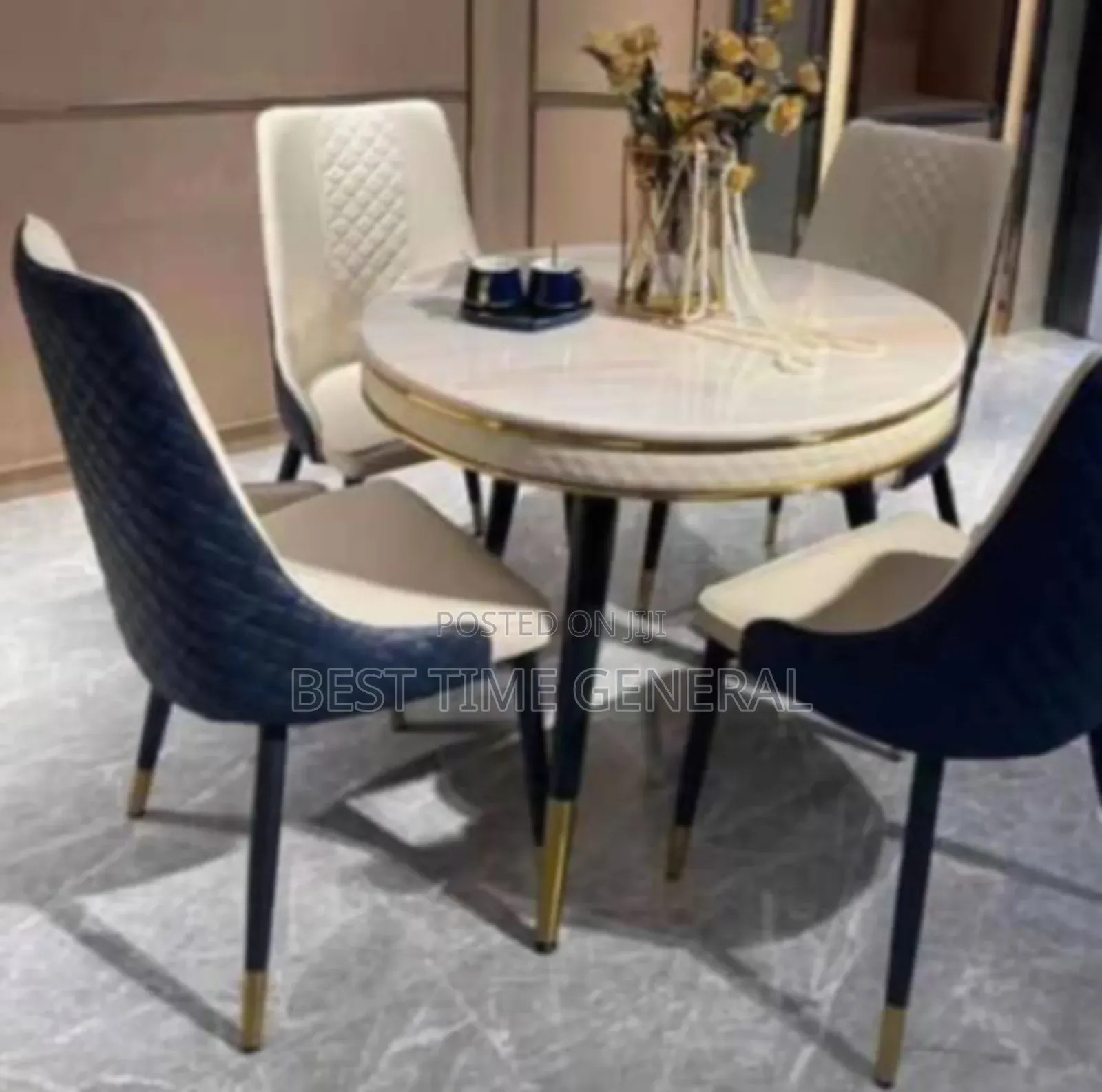 Exclusive Classical Luxury Set of Marble Dinning