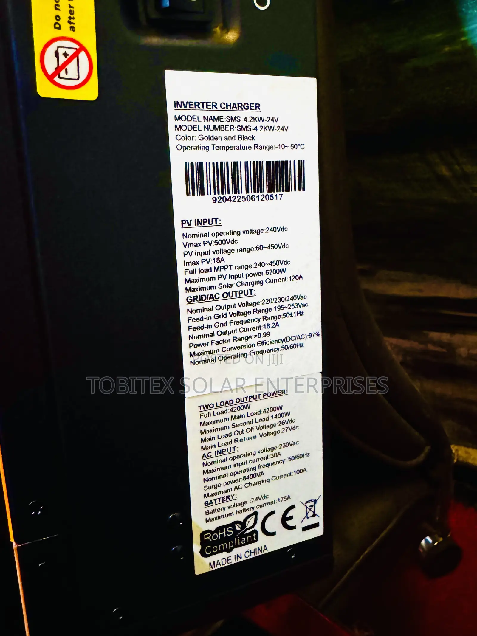 Sms Hybrid Inverter 4.2kva 24v