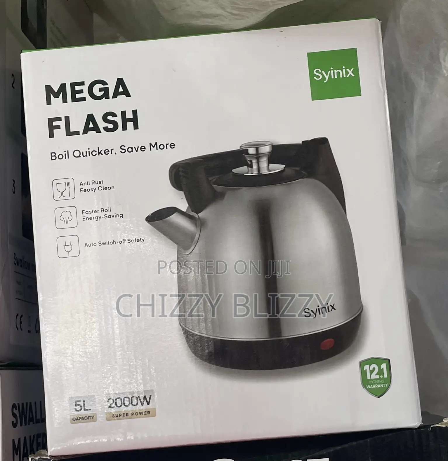 Syinix Mega Electric Kettle 6l