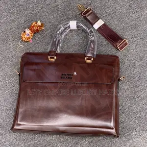 Mont Blanc Leather🔥Laptop/Office Documents Bag.