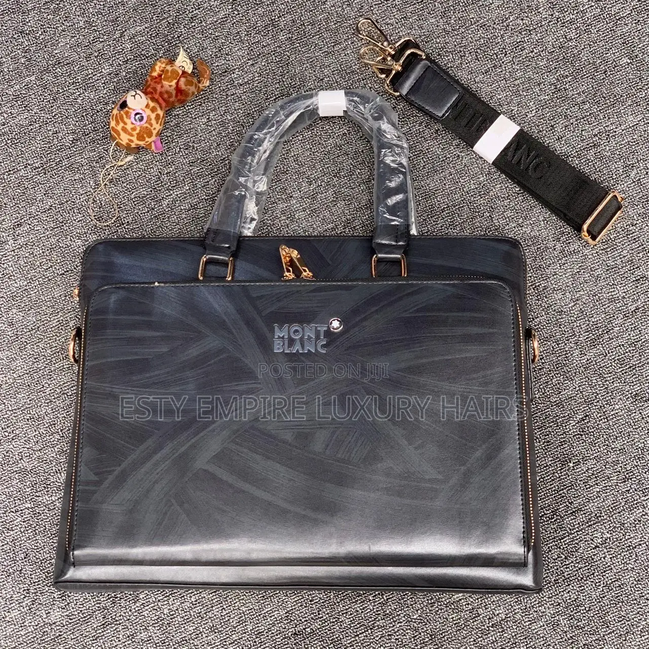 Mont Blanc Leather🔥Laptop/Office Documents Bag.