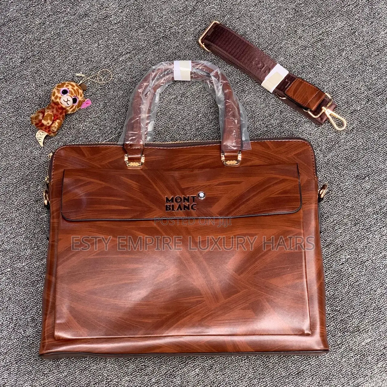 Mont Blanc Leather🔥Laptop/Office Documents Bag.