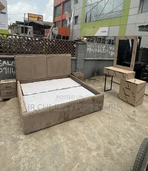 Set of Upholstery 6 by 6 Minimalist HDF Bedframe