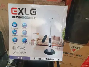Exlg F18 Rechargeable Solar Fan