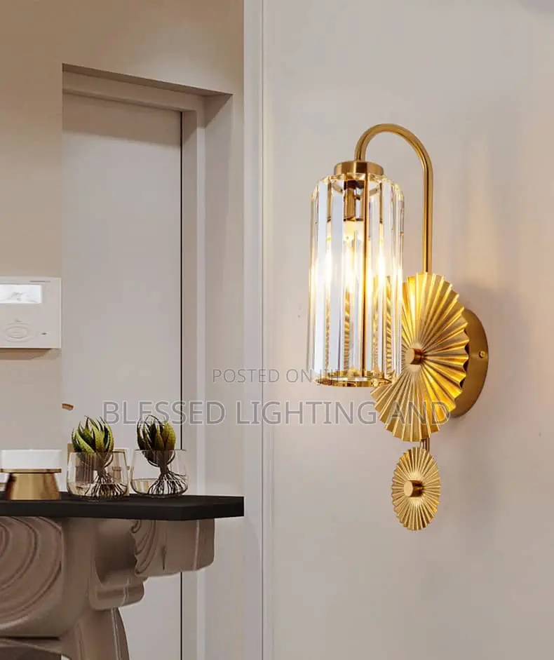 Modern Luxury Crystal Wall Lamp for Living Room, Bedroom Bedside Wall