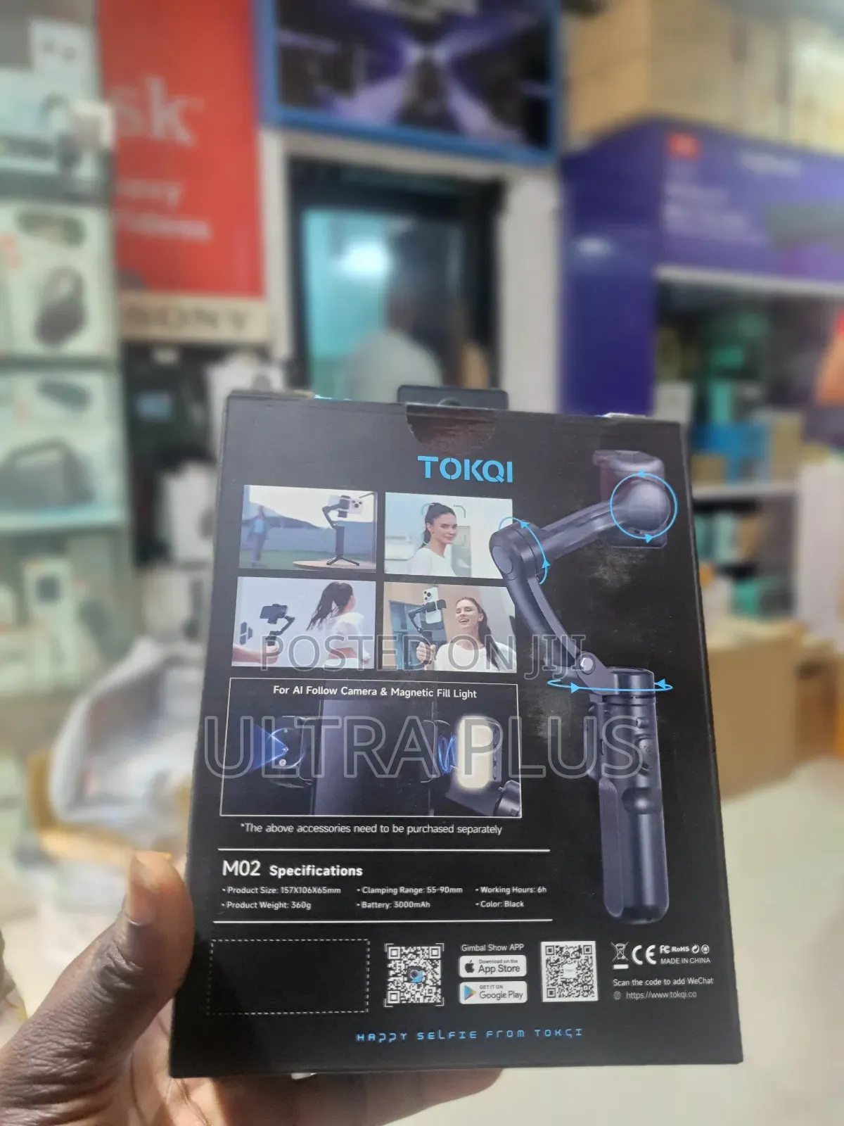 Tokqi-m02 3-axis Handheld Gimbal Stabilizer