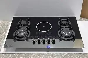4+1 Gas Burner 10mm Tampered Glass