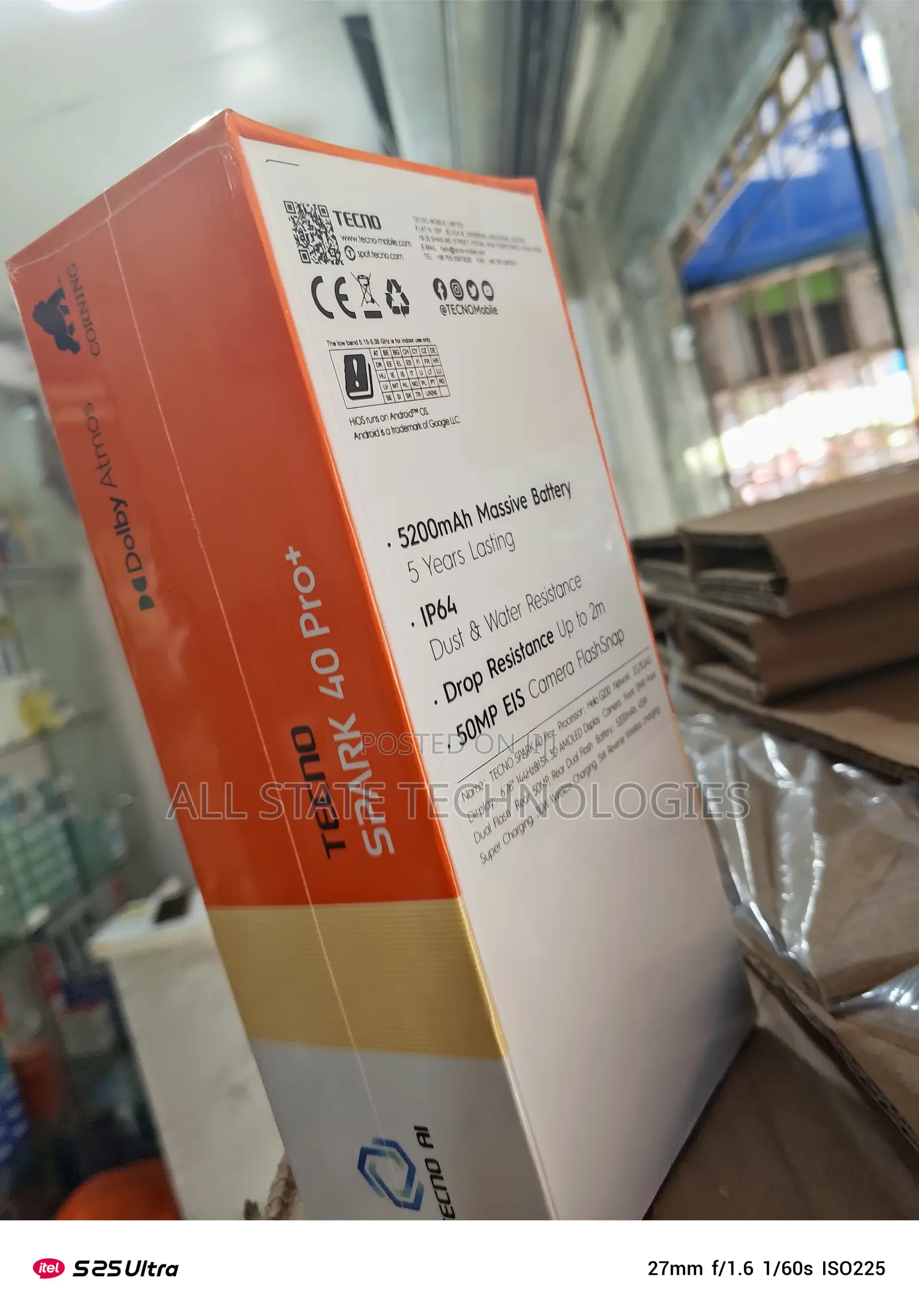 New Tecno Spark 40 Pro+ 256 GB Black
