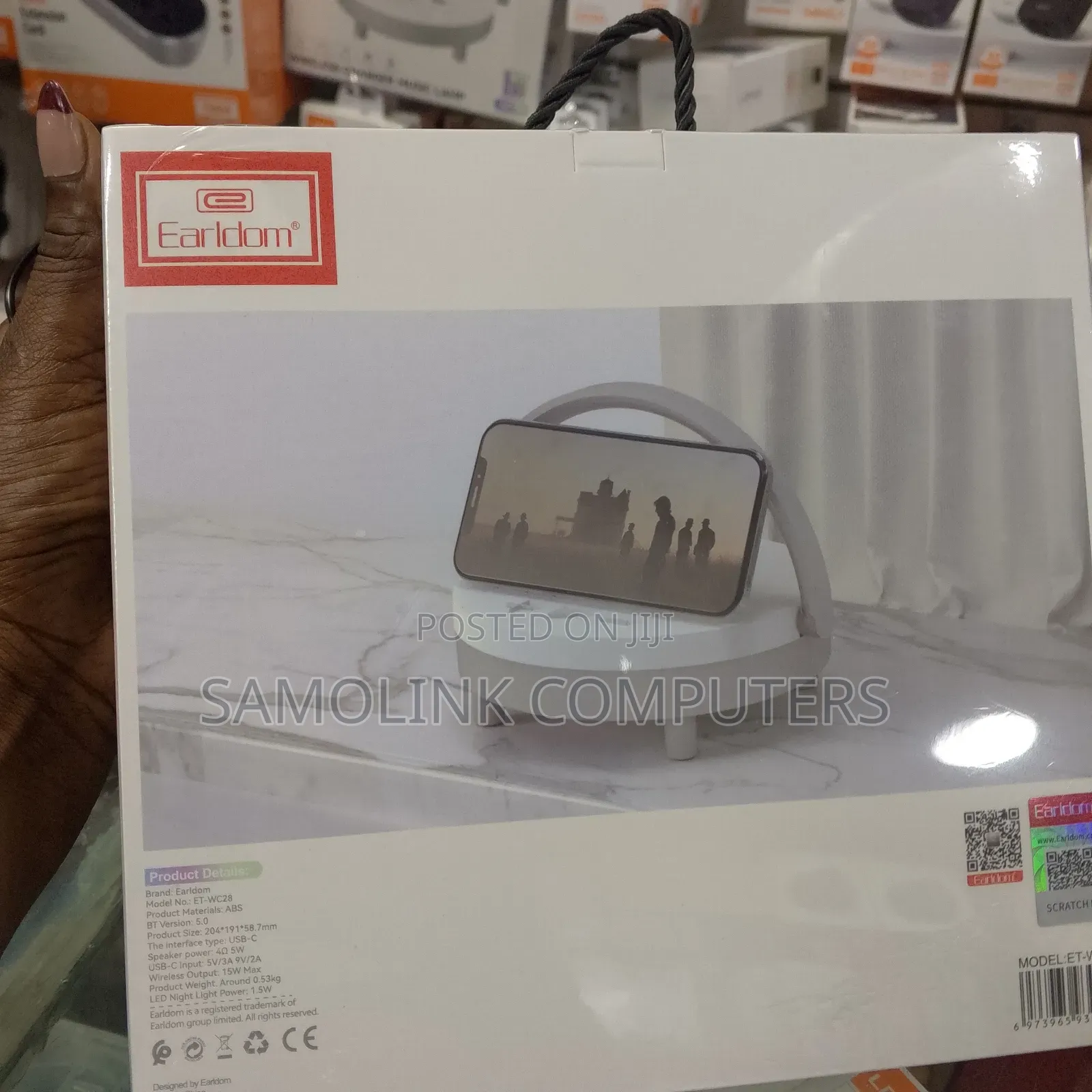 Earldom Mc28 Wireless Charger Music Lamp