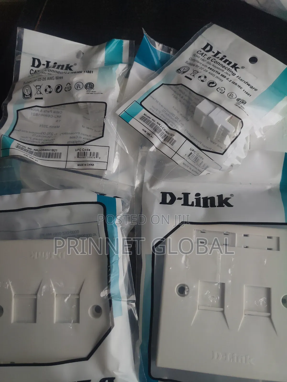 D-Link Cat6 Double Faceplate
