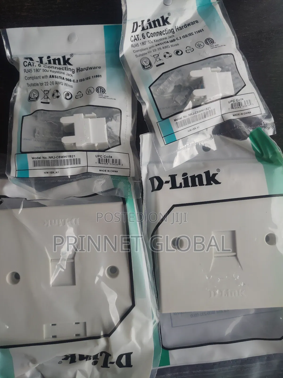 D-Link Cat6 Single Faceplate