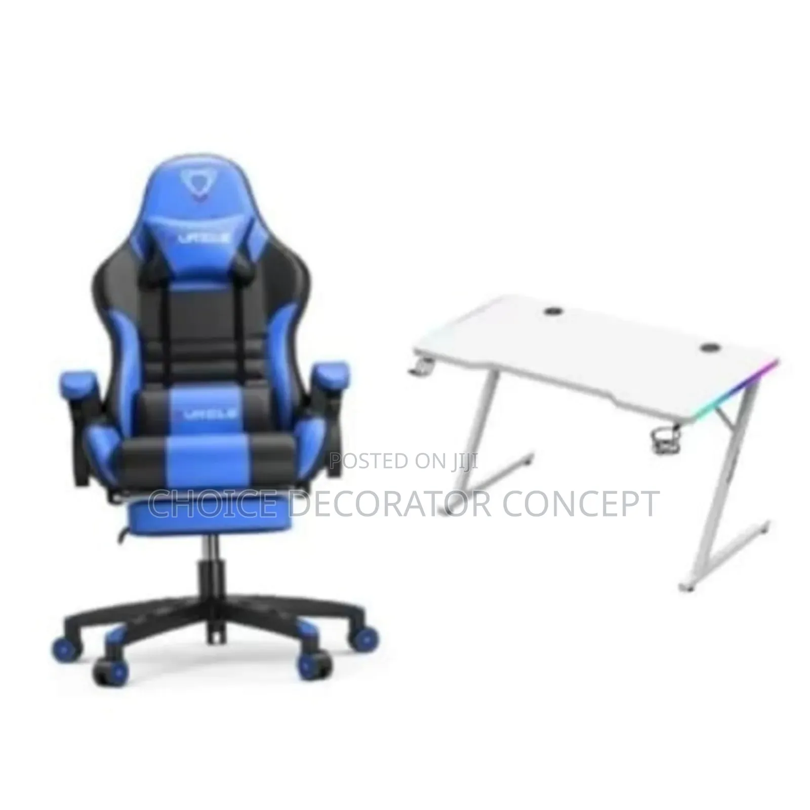 Gaming Office Chair and Office Table