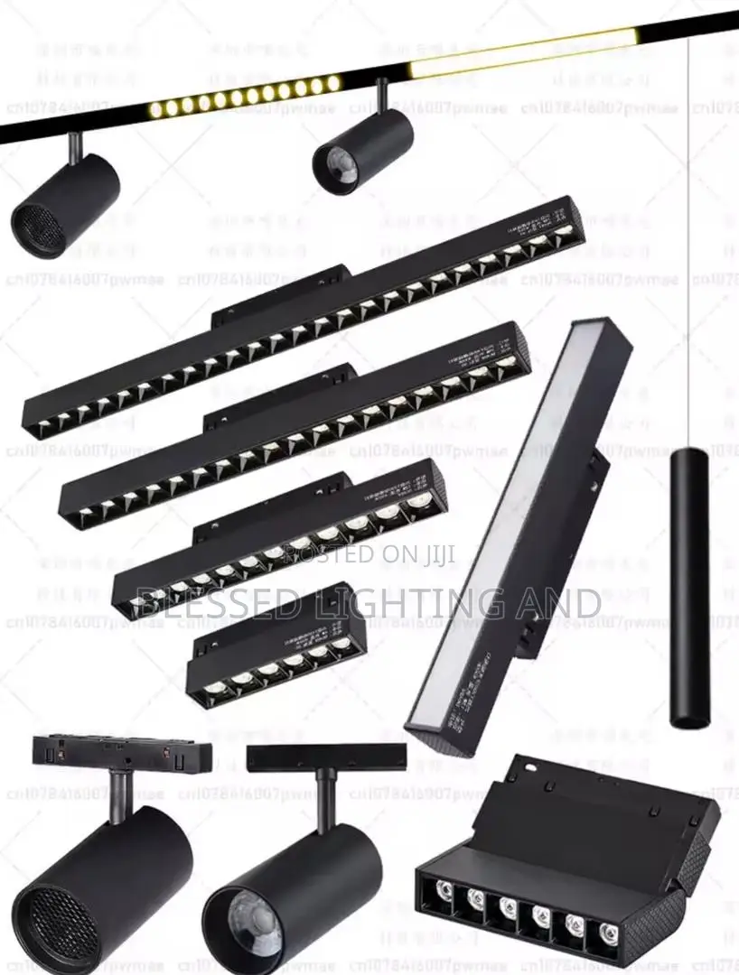 Modern Magnetic Track Lighting System and It Accessories for Indoor