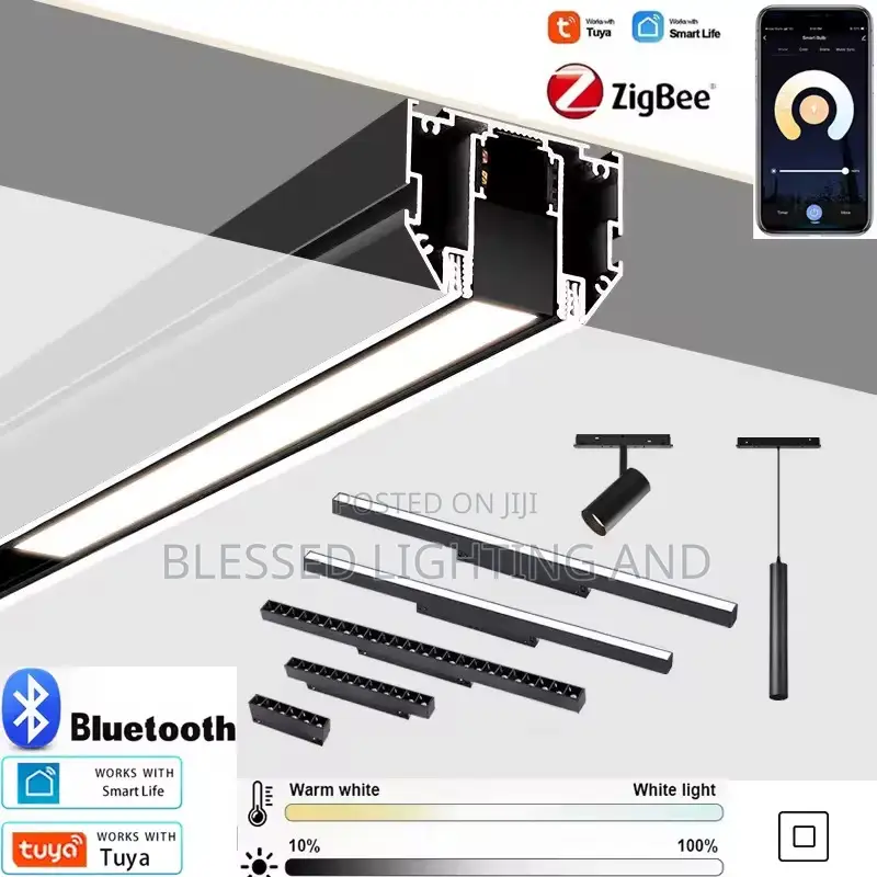 Modern Magnetic Track Lighting System and It Accessories for Indoor