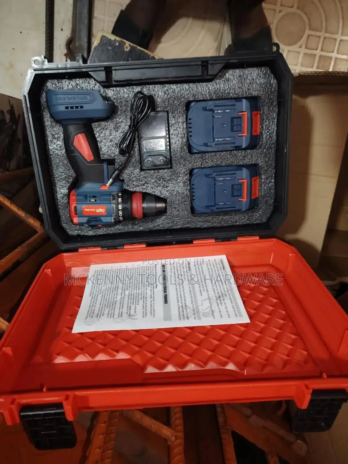 Eagle Technology Cordless Drill, Model Cd 48-108.