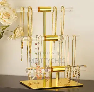 Luxury Jewelry Display Rack Transparent Acrylic