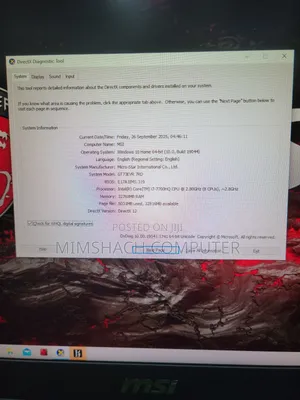 Laptop MSI GF72VR 7RF 32GB Intel Core I7 SSD 1T
