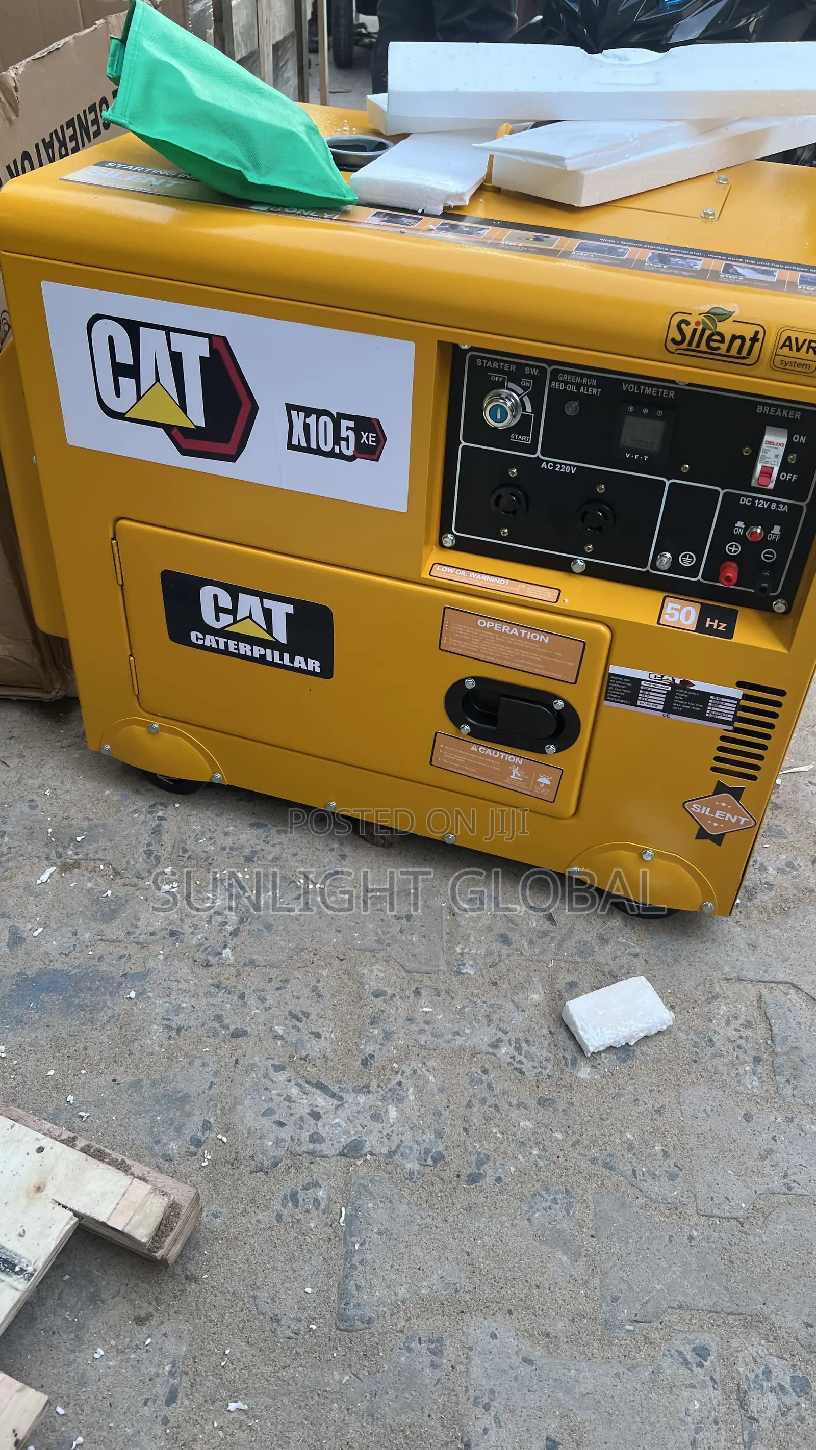 Cat 10kva Soundproof Gen