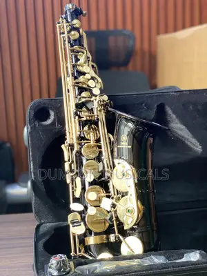 Yamaha Black And Gold Alto Saxophone